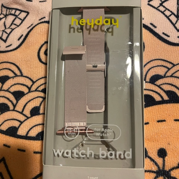 heyday Accessories Heyday Apple Watch Band Metal Mesh Ballet Pink